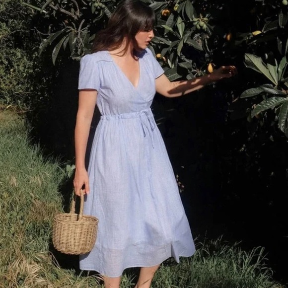 Christy Dawn Dresses & Skirts - Christy Dawn - Dawn Dress Maya Blue Stripe (Small)